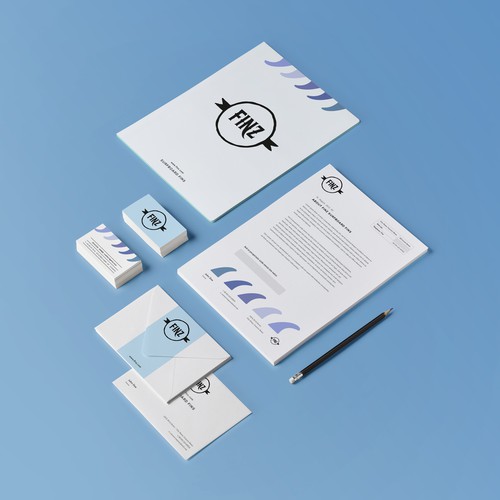 Surf brand with the title 'Create a 'fin'tastic brand for a new surfboard fin company.'