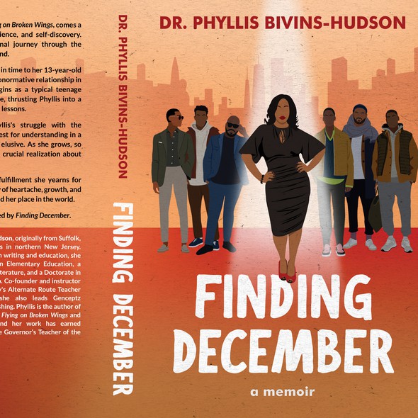 Modern book cover with the title 'Finding December'