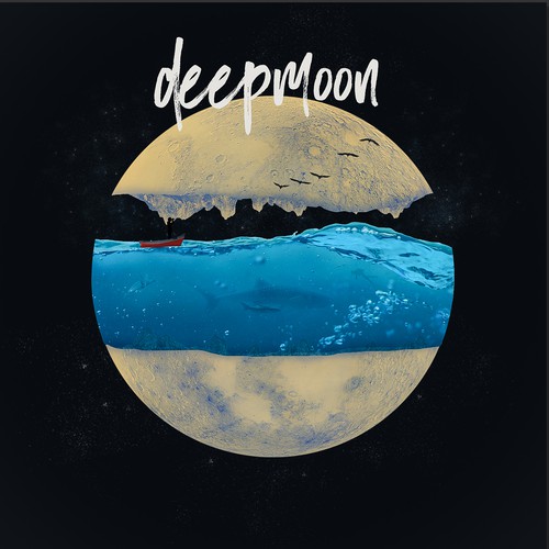 Moon artwork with the title 'Rock Album Cover'