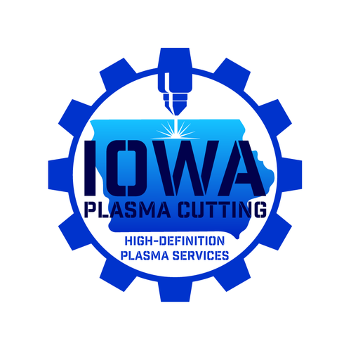 Fabrication design with the title 'Logo for a plasma cutting business'