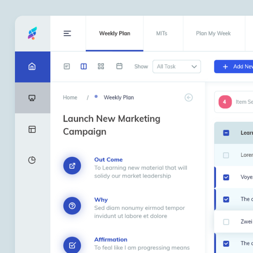 Admin design with the title 'FlowSource Web App Design'