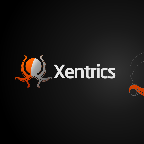 Octopus brand with the title 'Logo concept for xentrics'