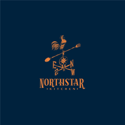 North logo with the title 'Logo Concept for Northstar Kitchen'