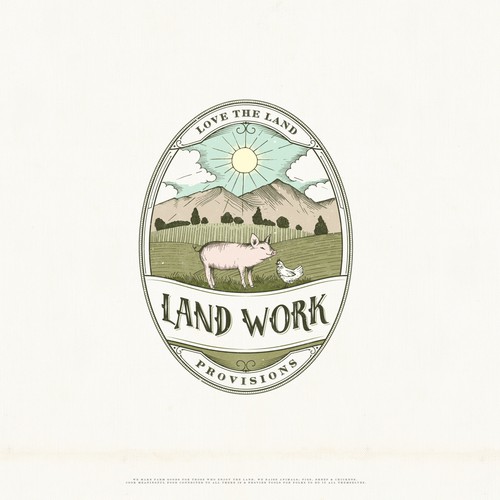Texture design with the title 'Vintage logo concept for agriculture supplier company'