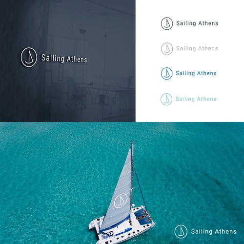 Travel agency logo with the title 'Travel sailing'