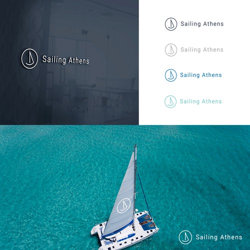 Travel agency logo with the title 'Travel sailing'
