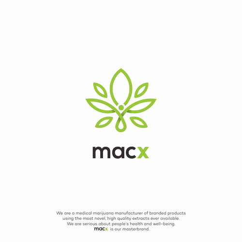Pharmaceutical design with the title 'Mac X Logo'