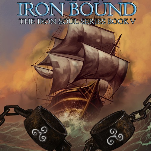 Creative book cover with the title 'The Iron Bound'