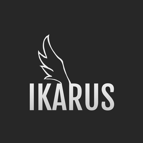 Font artwork with the title 'Wing of Ikarus'