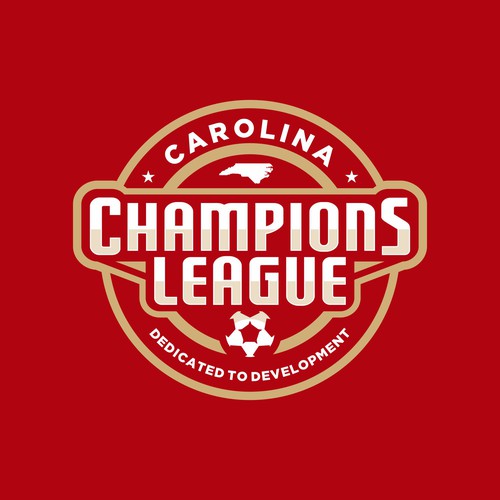 League logo with the title 'Carolina Champions League - Soccer League Logo'