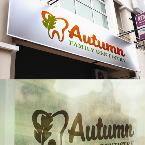 Autumn logo with the title 'Logo for dentistry'