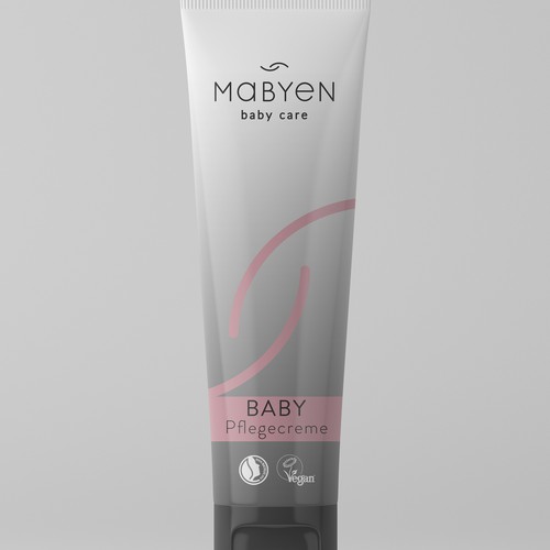 Art packaging with the title 'baby care'