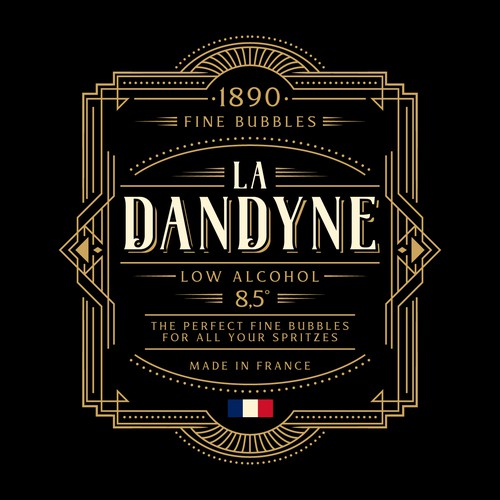 Art Deco design with the title 'LA DANDYNE'
