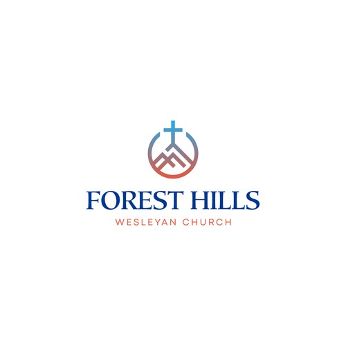 Modern logo with the title 'Forest Hills Wesleyan Church Logo'