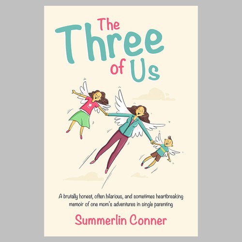 Family book cover with the title 'The Three of Us'