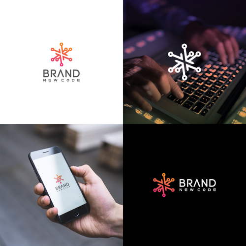 Circuit design with the title 'Abstract logo for Brand New Code .'