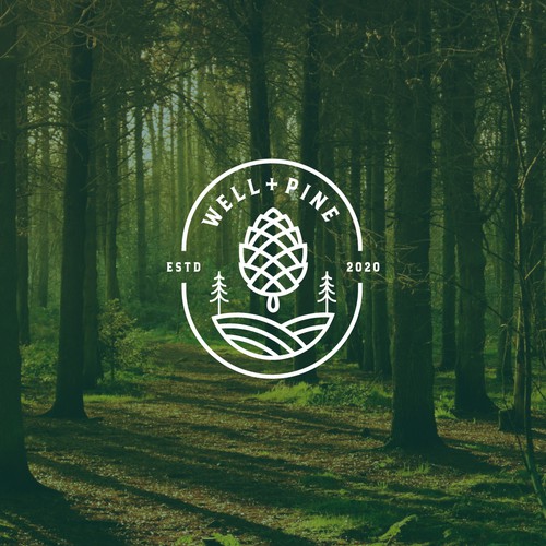 Fir tree logo with the title 'Emblem'