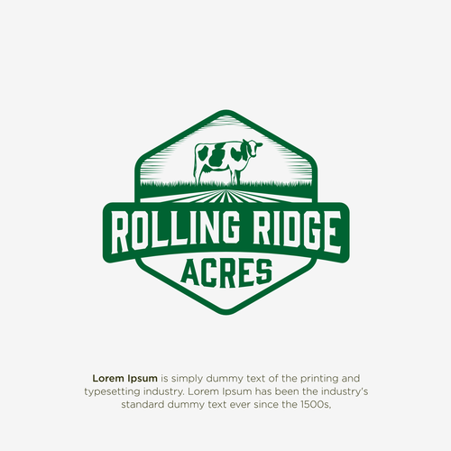 Dairy logo with the title 'Rolling Ridge © 2024'