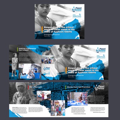 99NONPROFITS WINNER - Make an impactful brochure to present our humanitarian work after Typhoon