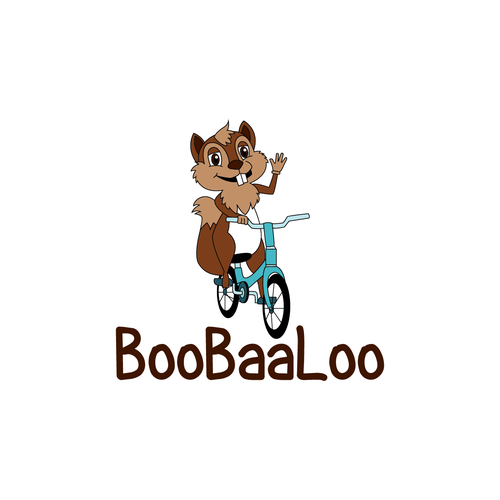 Squirrel logo with the title 'Logo for kid's toy company'