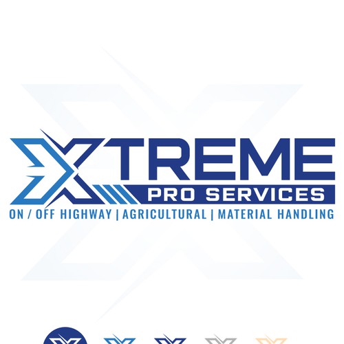 Flyer logo with the title 'Logo for heavy duty equipment repair'