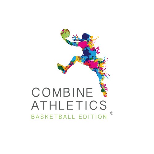Basketball logo with the title 'Combine Athletics:  Basketball Edition Logo Contest'