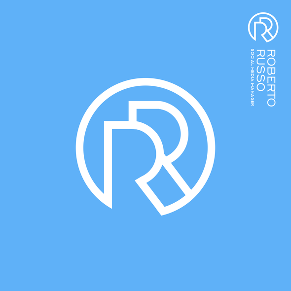 Personal logo with the title 'Monogram RR logo | Initials logo | Personal Logo | Robert Russo'