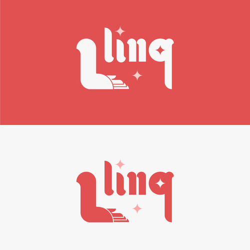 L design with the title '"Brought to you by linq" Logo for Delivery Services Company'