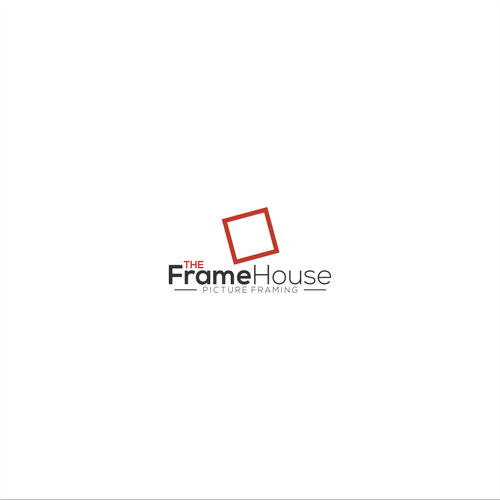Frame design with the title 'Simple logo and business card for The FrameHouse'
