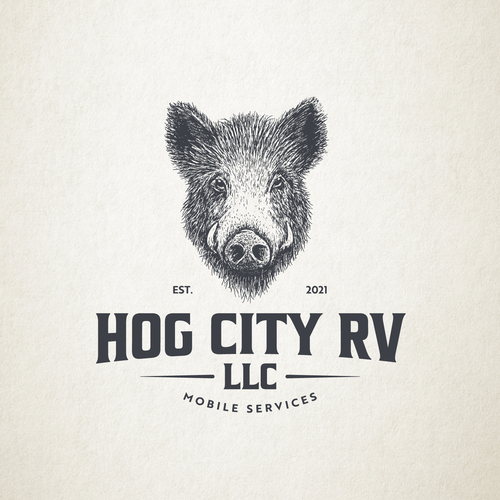 Beast logo with the title 'Hog City RV'