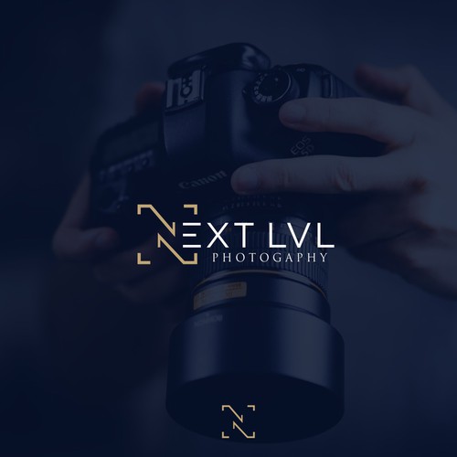 Frame design with the title 'Letter N Frame camere logo'