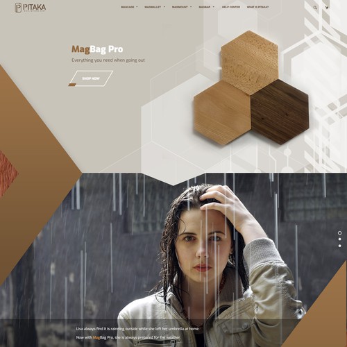 Wood website with the title 'Pitaka'