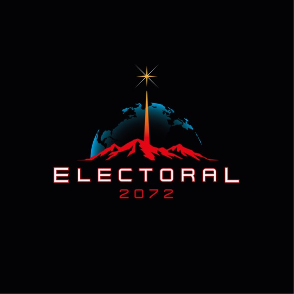 Mars design with the title 'Electoral 2072 Sci-Fi Book Logo'
