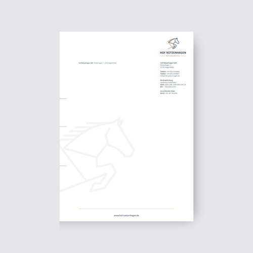 Letterhead design with the title 'Letterhead Design'