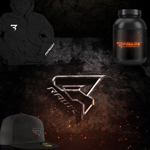 Raw design with the title 'Rawk Energy Supplements'