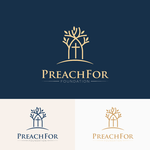 Ministry design with the title 'Logo for PreachFor Foundation'