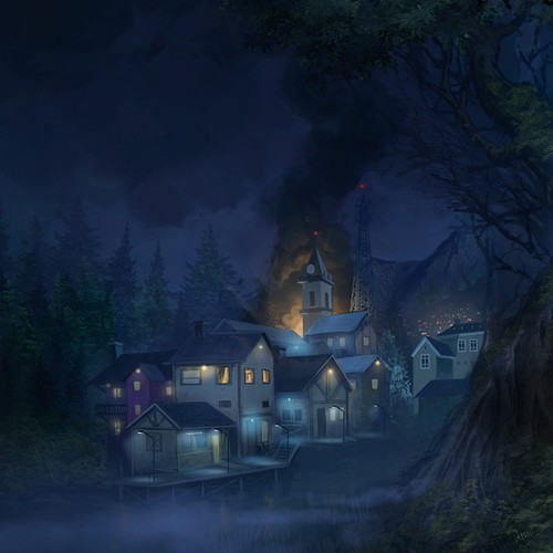 Horror book cover with the title 'Iron seal'