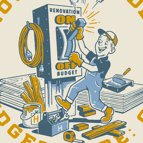 Vintage t-shirt with the title 'HomeInspire T-Shirt Design Entry'