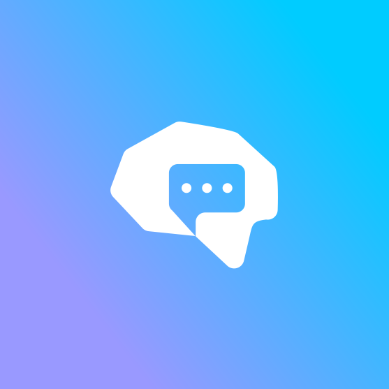 Internet design with the title 'brain + chat'