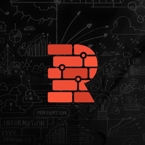 Brick design with the title 'Red Brick Logo'