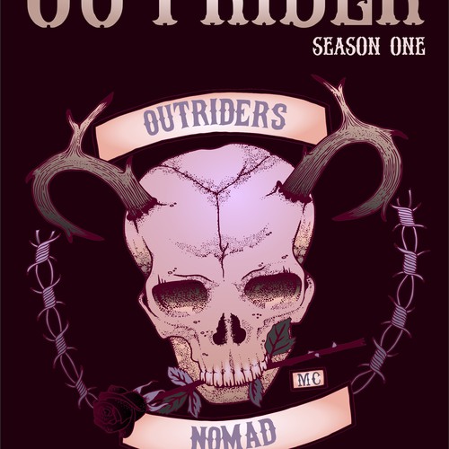 Flower book cover with the title 'The Ballad of the Outrider'