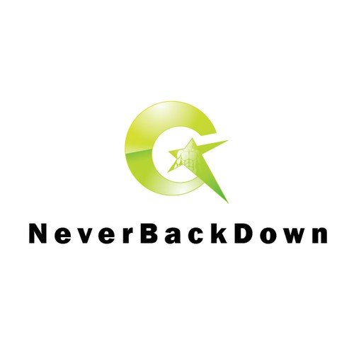 Glossy logo with the title 'Logo design for a fitness center'