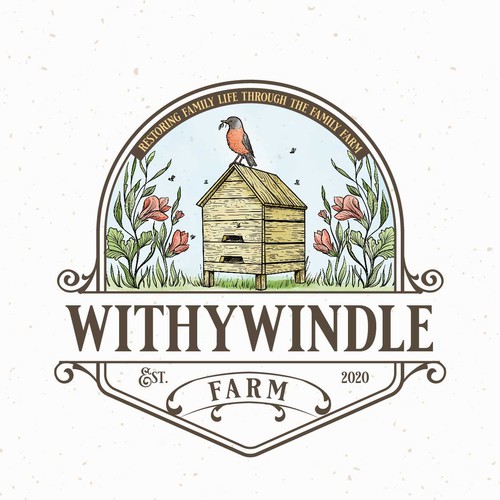 Nature design with the title 'Withywindle'