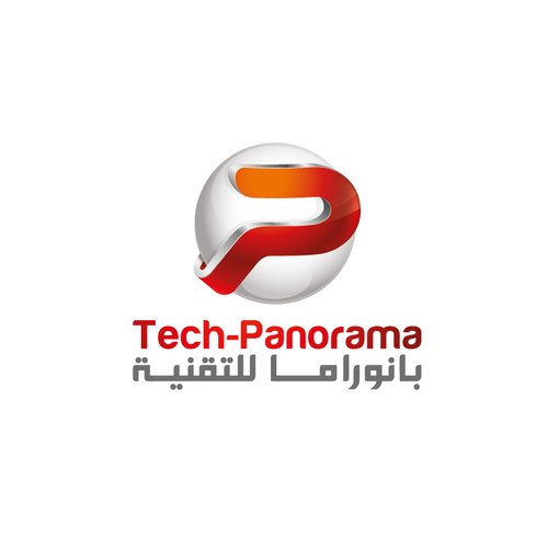 Sphere design with the title 'tech-panorama logo'