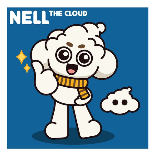 Cheerful design with the title 'Mascot Design Concept'