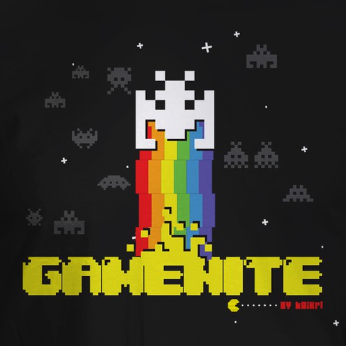 Gaming t-shirt with the title 'GAMENITE t-shirt'