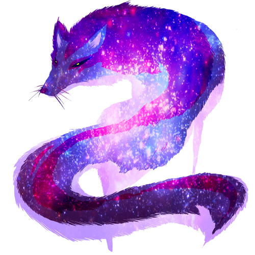 Light blue design with the title 'Galaxy Fox'