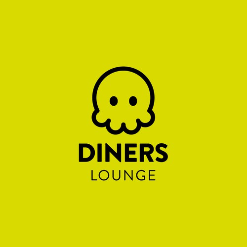 Friendly logo with the title 'Logo design for Diners Lounge'