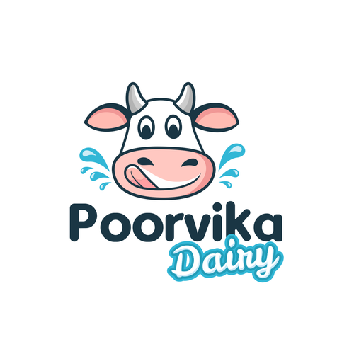 Cow brand with the title 'Brand identity for a Dairy Brand'