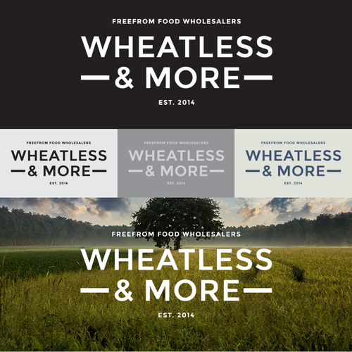 Typography brand with the title 'Wheatless & More Branding'